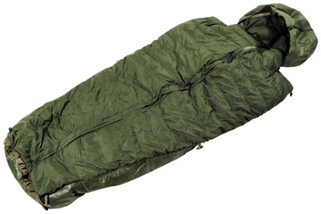 Afbeelding van KL landmacht legerslaapzak met canvas bivvy legergroen