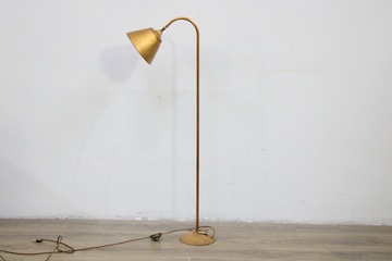 Afbeelding van Vintage Staande Messing Vloerlamp