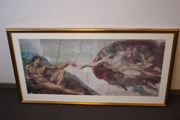 Afbeelding van Grote artprint van Michelangelo: De Schepping'
