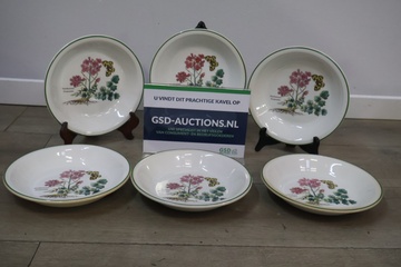 Afbeelding van Enoch Wedgwood Florabunda borden 6 stuks