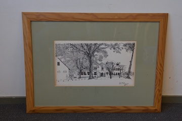 Afbeelding van Prent van Paul Woei: Fort Zeelandia Suriname