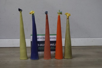 Afbeelding van Decoratieve keramische objecten 5 stuks'