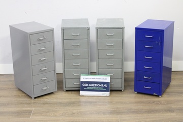 Afbeelding van Set van 4 Metalen Ladeblokken met 6-Lades