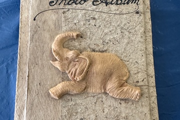 Afbeelding van Mooi en decoratief handgemaakt fotoalbum met natuurlijke uit