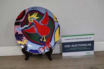 Afbeelding van Vintage Sierbord 'De Vuurvogel' door Corneille