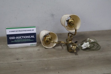 Afbeelding van Messing wandlamp''