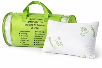 Afbeelding van Queen Bamboo Green hoofdkussen-Ortopedisch hoofdkussen