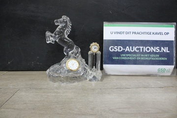 Afbeelding van Set van 2 Glazen Klokken