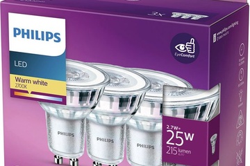 Afbeelding van ergiezuinige Philips LED Spot - 25 W - GU10 - warmwit licht