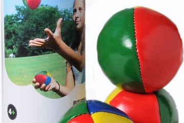 Afbeelding van Jongleerballen Groot 2,5" – Vierkleurig