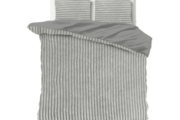Afbeelding van Rib teddy dekbedovertrek 240x220cm+2kussenslopen