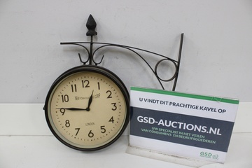 Afbeelding van Dubbelzijdige Station-Stijl Klok