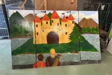 Afbeelding van 002. Inklapbaar schilderij Kasteel