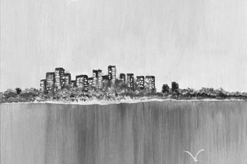 Afbeelding van Hans de Bruijn - New Yorc Skyline I - Afm: 50x50 cm