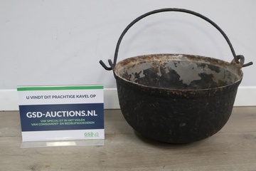Afbeelding van Antiek Gietijzeren Kookpot