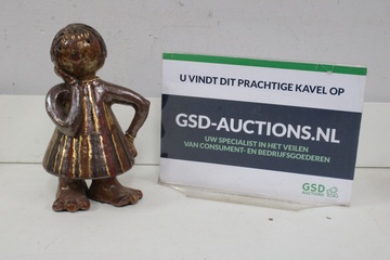 Afbeelding van Abstract Beeld met Gouden Details'