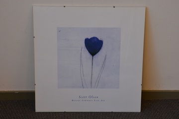 Afbeelding van Print van Scott Olson: Blauwe tulp'