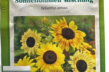 Afbeelding van 2 zakjes zaadjes voor zonnebloemen mix tht 31-12-2025