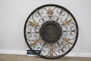 Afbeelding van Metalen wanddecoratie van Fleur de Lis