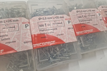 Afbeelding van 4x500gram plafondnagels verzinkt 