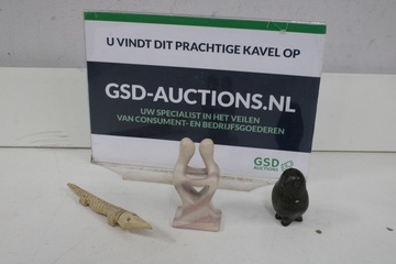 Afbeelding van Set van 3 Abstracte Beeldjes