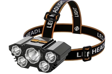 Afbeelding van Hoofdlamp - 5 leds - oplaadbaar