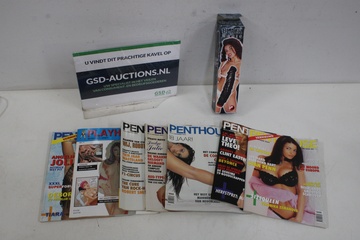 Afbeelding van Set van 7 Vintage Penthouse Erotische Tijdschriften