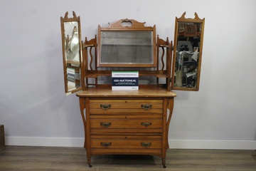 Afbeelding van Antiek Houten Kaptafel van Anderson, Stanford & Ridgeway