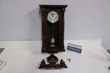 Afbeelding van Antiek Houten Warmink Regulator Wandklok