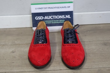 Afbeelding van Rode schoenen van Van Breugel maat 38