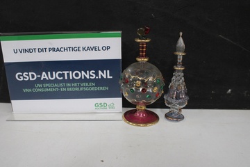 Afbeelding van Set van 2 Egyptische Parfumflessen