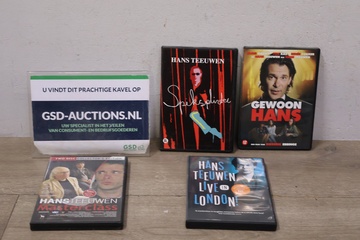 Afbeelding van DVD's van cabaretier Hans Teeuwen 4 stuks