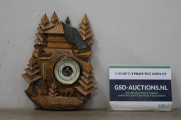 Afbeelding van Decoratief houten weerstation