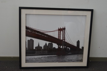 Afbeelding van Ingelijste foto: Brooklyn Bridge New York''