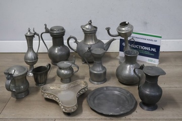 Afbeelding van Set van 12 Stuks Antiek Tin