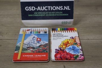 Afbeelding van Kleurpotloden in doosjes 2 stuks