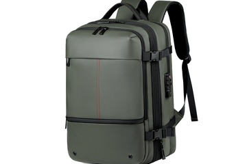 Afbeelding van Rugtas met vacuüm compressie - legergroen