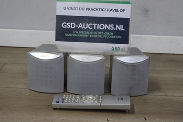 Afbeelding van JVC satelliet luidsprekers 3 stuks met afstandsbediening'