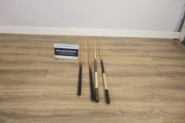 Afbeelding van Set van 4 Houten Poolkeuen