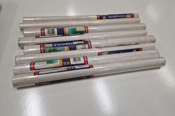 Afbeelding van 8 rollen Alkor zelfklevende raamfolie