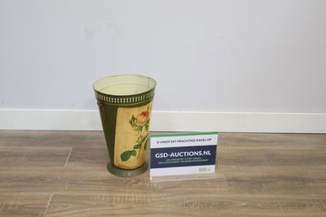 Afbeelding van Brocante Metalen Beschilderde Paraplubak