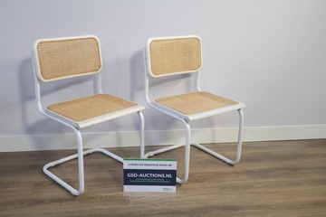 Afbeelding van Set van 2 Vintage Cesca Stoelen door Marcel Breuer