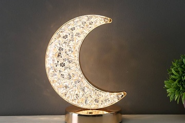 Afbeelding van Tafellamp HALFMAAN - Nachtlampje LED met Dimmer