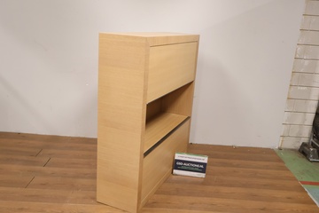 Afbeelding van Nette Eikenhouten Opbergkast met 2-Klepdeuren