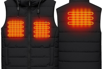 Afbeelding van Elektrisch bodywarmer, S kleur Zwart. Incl. SMART powerbank