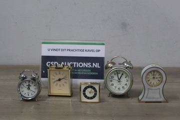 Afbeelding van Vintage wekkers 5 stuks