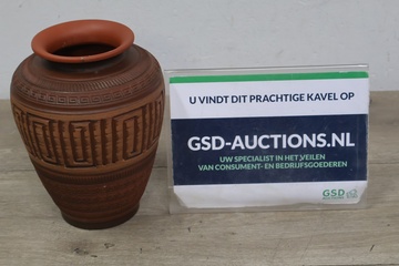 Afbeelding van Vintage aardewerk vaas Griekse stijl'