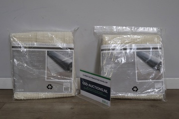Afbeelding van Set van 2 Witte Anti-Slip matten (160x240cm)