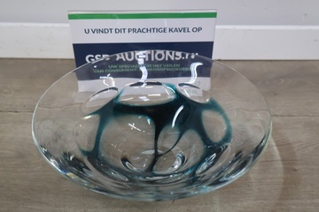 Afbeelding van Vintage Glazen Studio Art Schaal