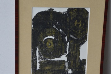 Afbeelding van Ingelijst abstract schilderij van S.J. Versteeg